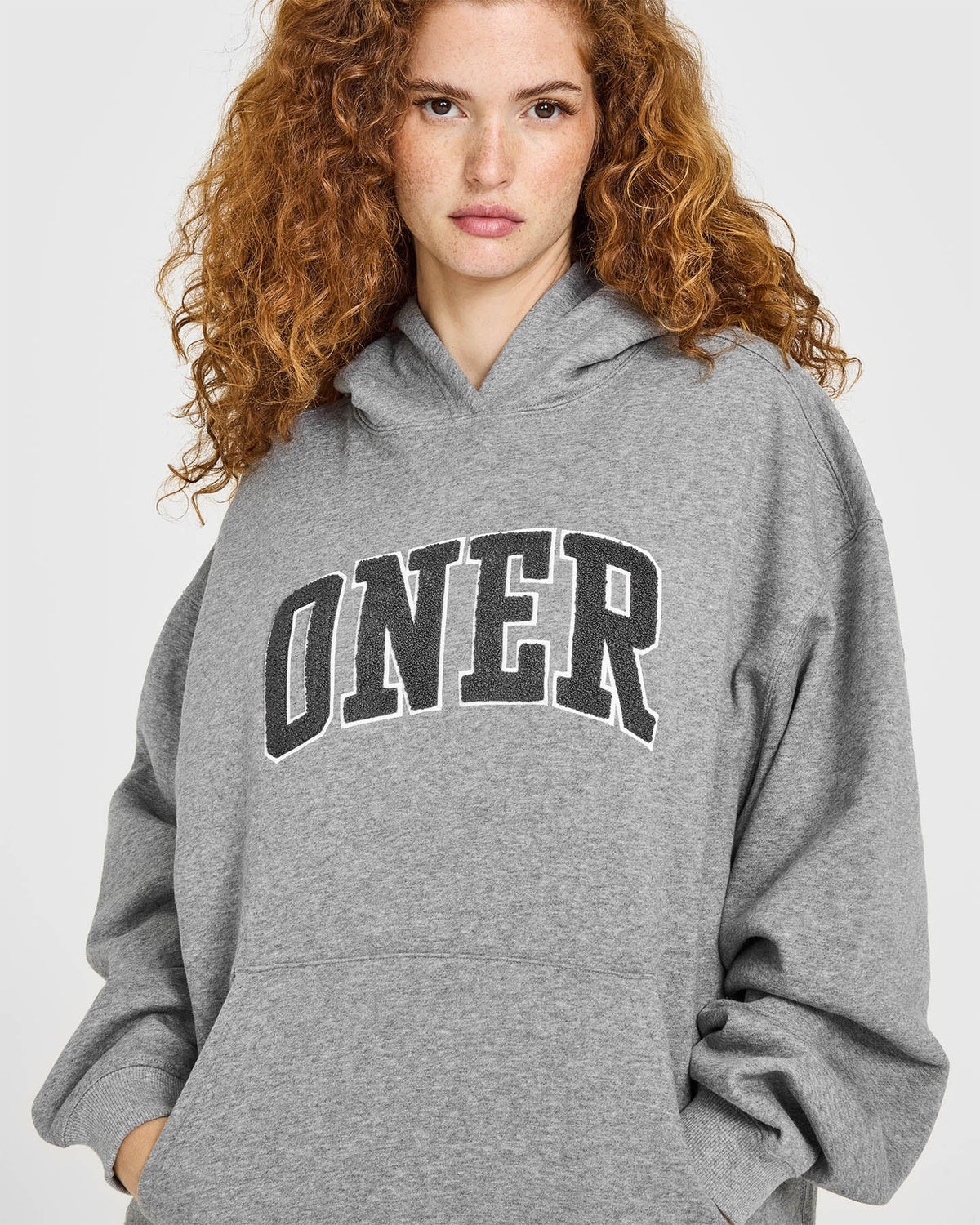 Oner Active Foundations Oversized Oner 25 Hoodie | Charcoal Marl