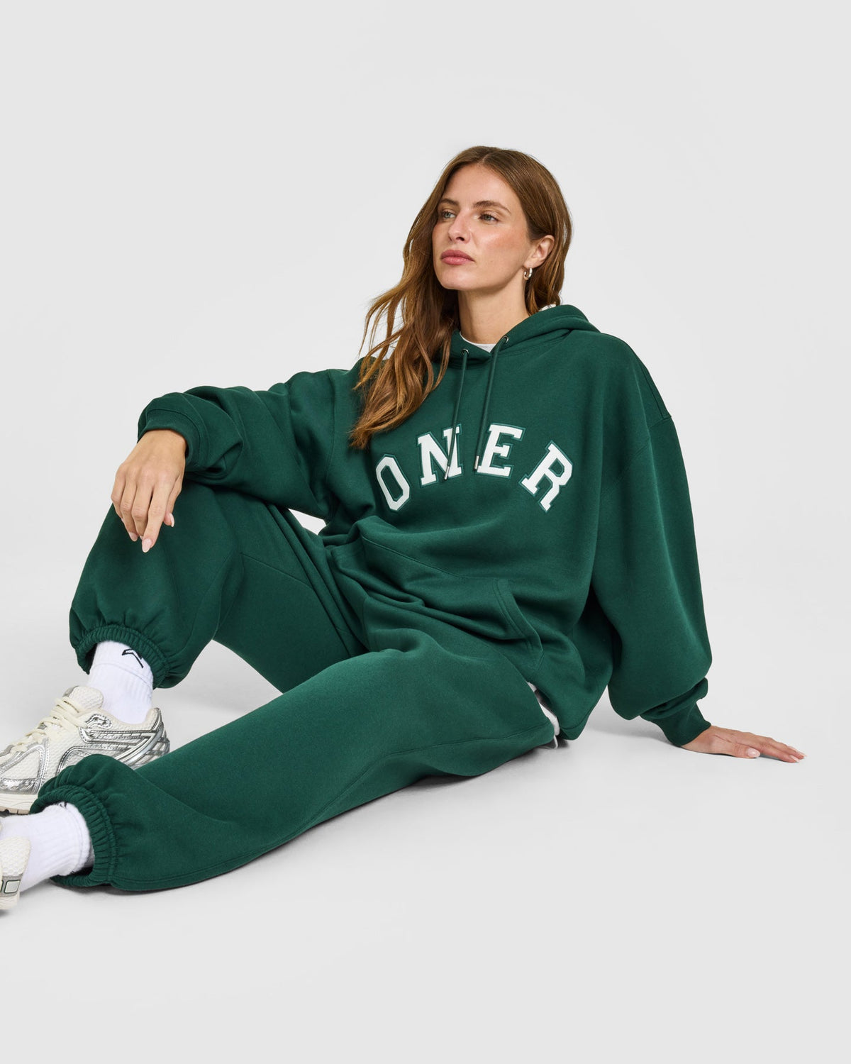 Oner Active Foundations Oversized Oner Girlfriend Hoodie | Racing Green