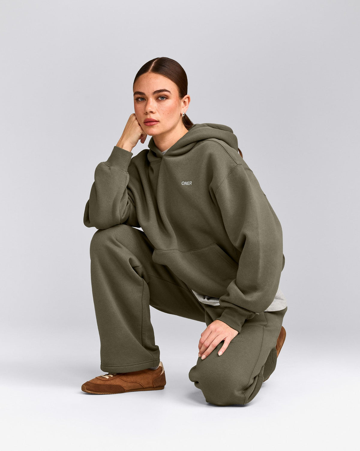 Oner Active Foundations Cosy Hoodie | Alpine Green