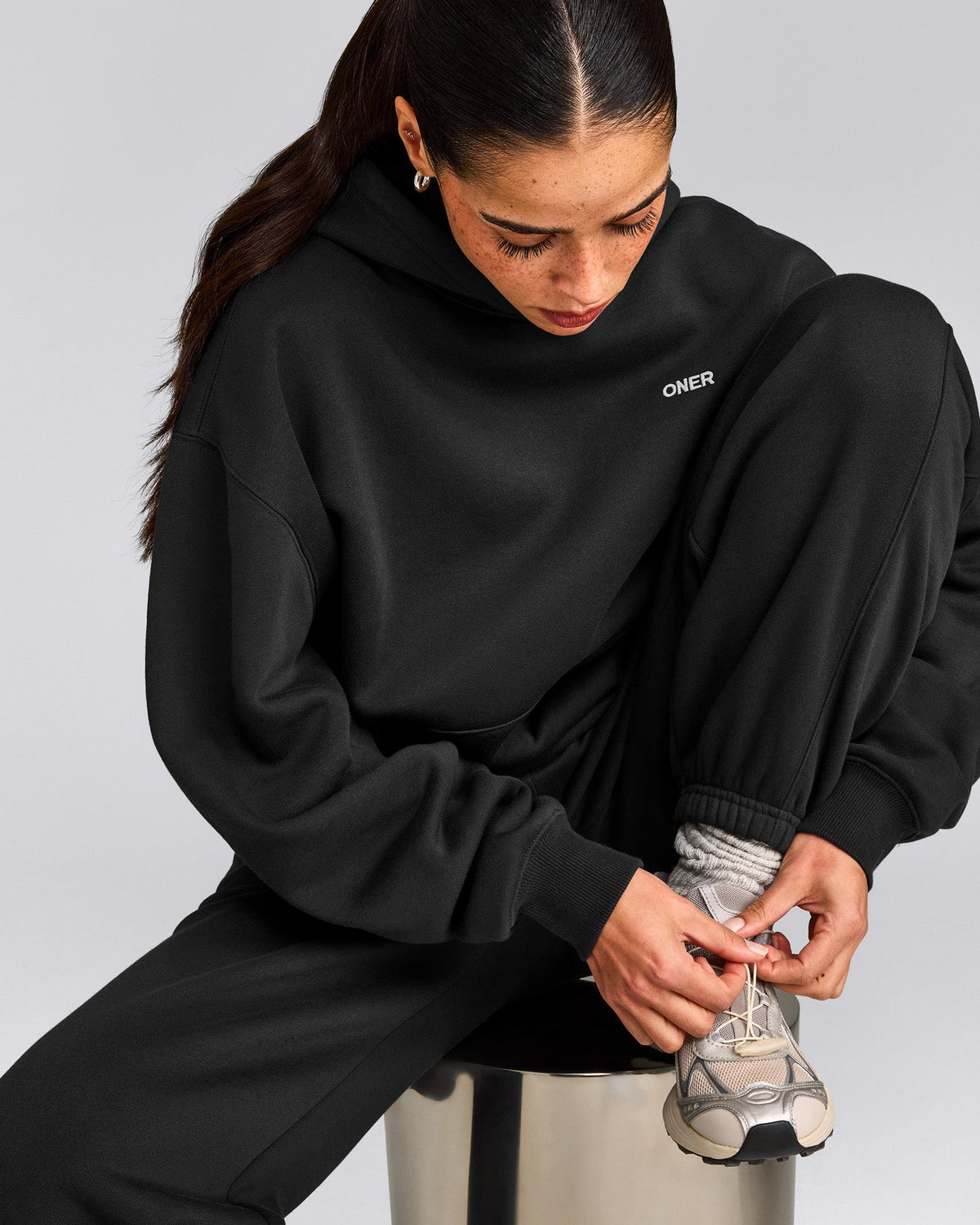 Oner Active Foundations Cosy Hoodie | Soft Black