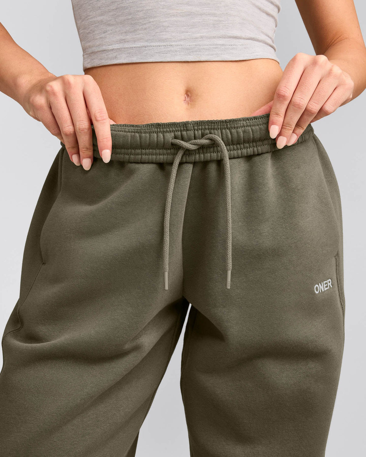 Oner Active Foundations Cosy Straight Leg Sweatpants | Alpine Green