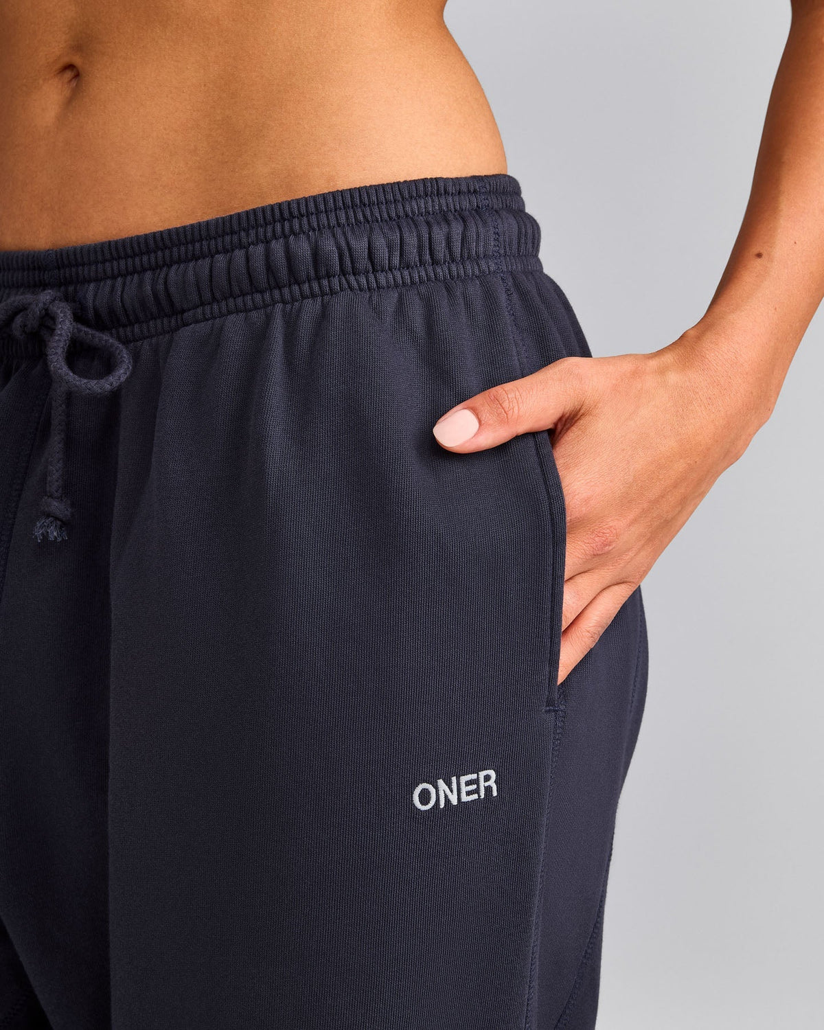 Oner Active Cotton Vintage Lounge Wide Leg Sweatpants | Washed True Blue