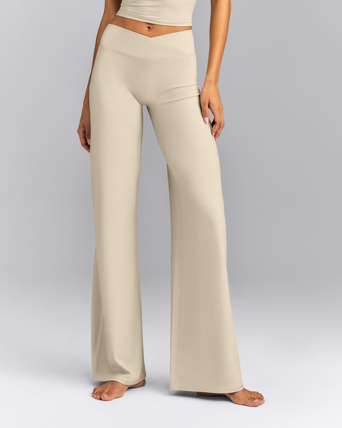 Oner Active SoftMotion™ Wrap Straight Leg Pants | Oatmeal