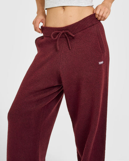 Oner Active Oversized Knit Straight Leg Pants | Rosewood