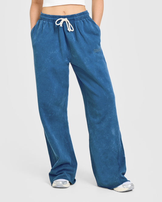 Oner Active Raw Lounge Wide Leg Sweatpants | Washed Ocean Blue