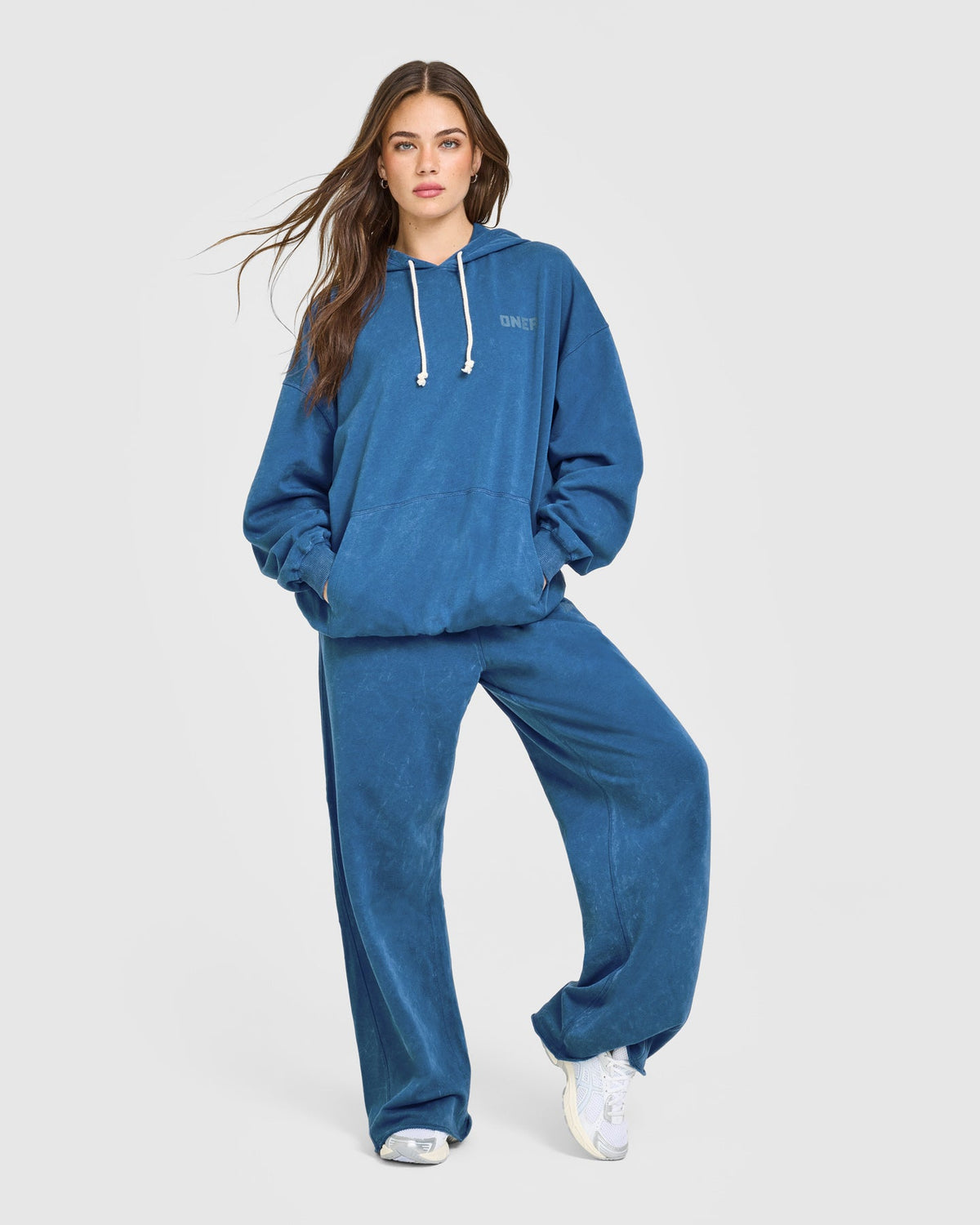 Oner Active Raw Lounge Wide Leg Sweatpants | Washed Ocean Blue