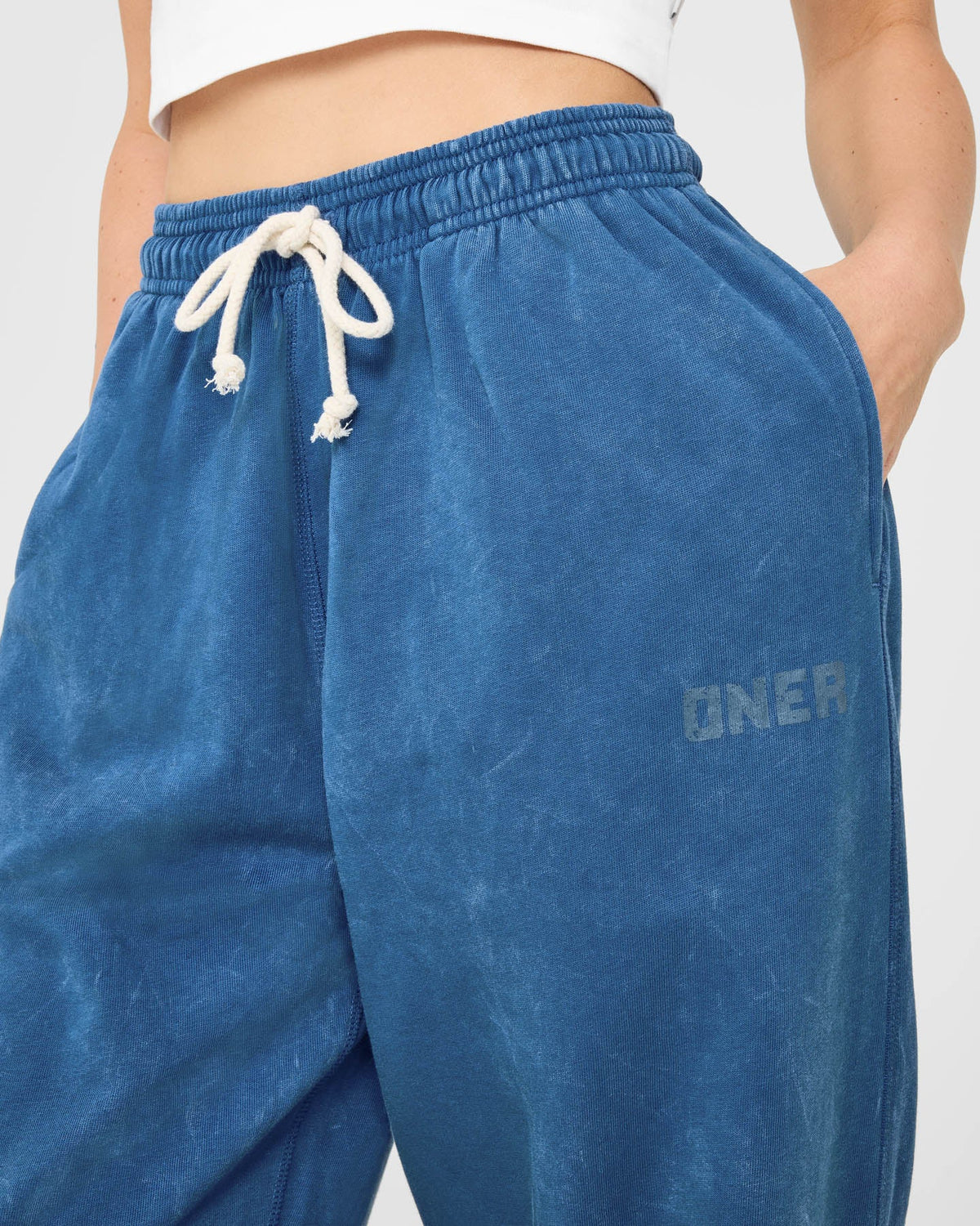 Oner Active Raw Lounge Wide Leg Sweatpants | Washed Ocean Blue