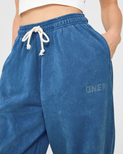 Oner Active Raw Lounge Wide Leg Sweatpants | Washed Ocean Blue