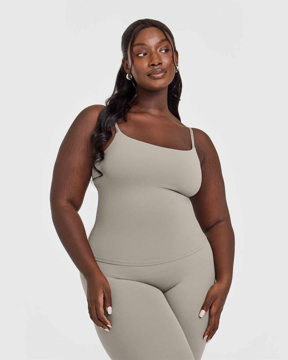 Oner Active SoftMotion™ Strappy Tank Top with Built in Bra Shelf | Warm Sand