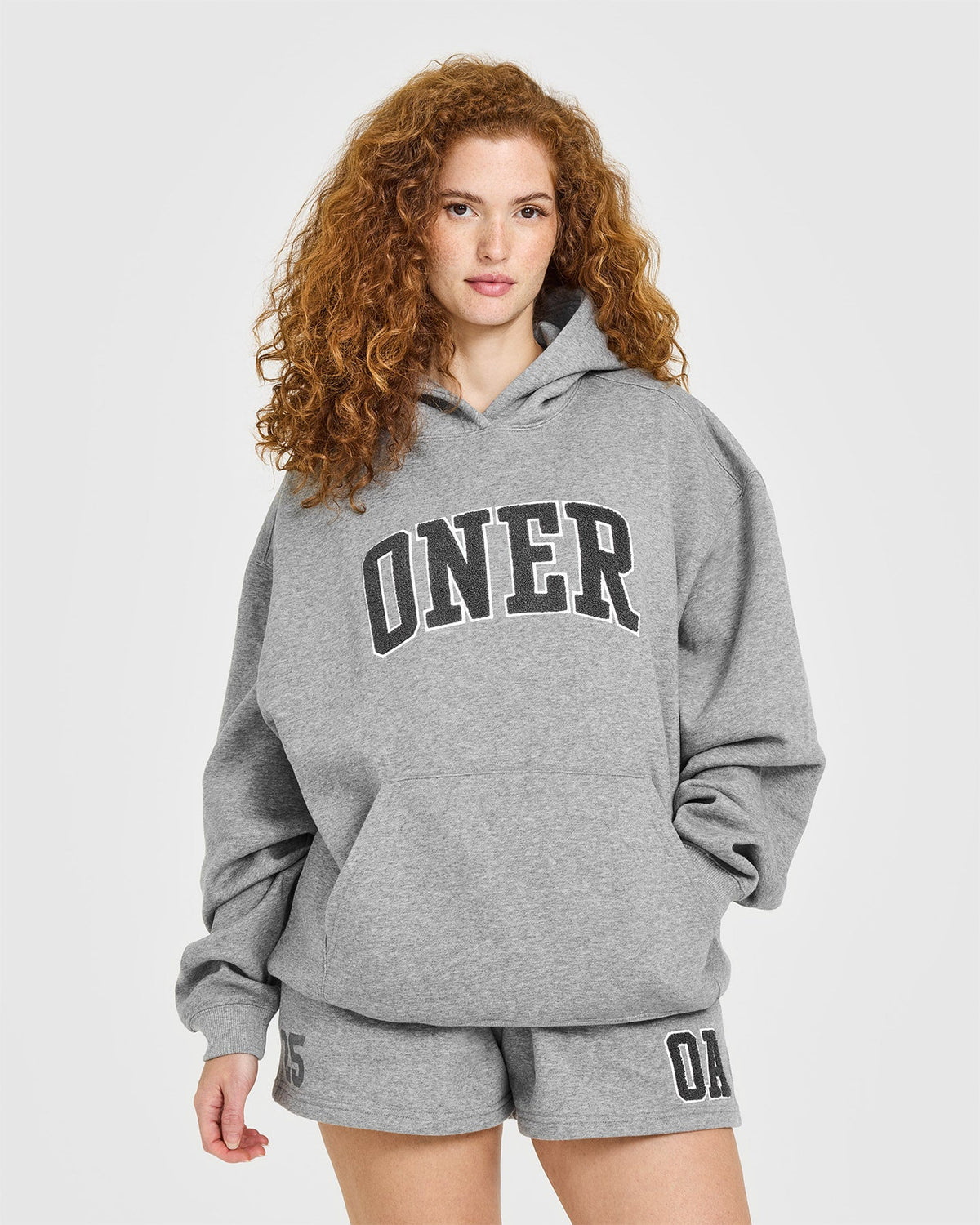 Oner Active Foundations Oversized Oner 25 Hoodie | Charcoal Marl