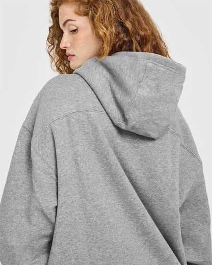 Oner Active Foundations Oversized Oner 25 Hoodie | Charcoal Marl