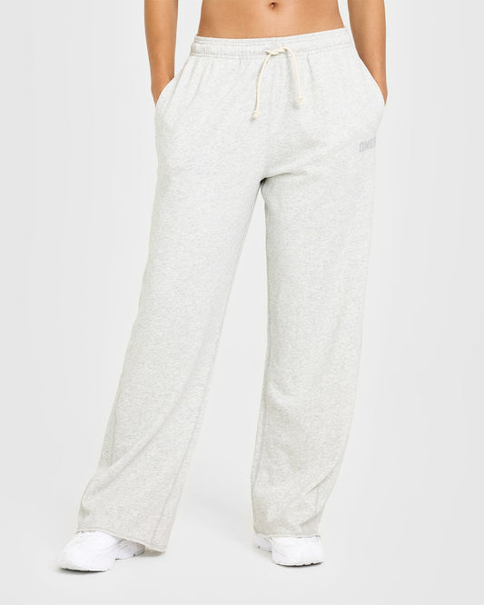 Oner Active Raw Lounge Wide Leg Sweatpants | Light Gray Marl