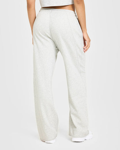 Oner Active Raw Lounge Wide Leg Sweatpants | Light Gray Marl
