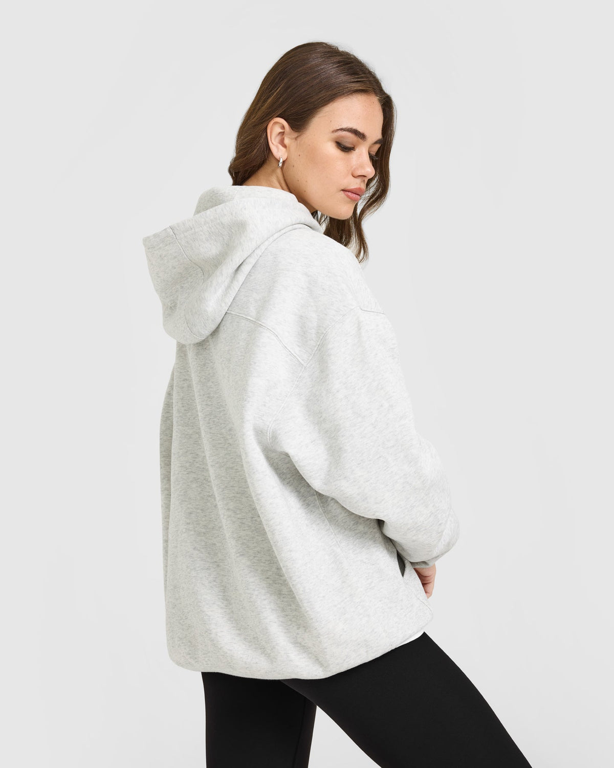 Oner Active Foundations Oversized Hoodie | Light Gray Marl