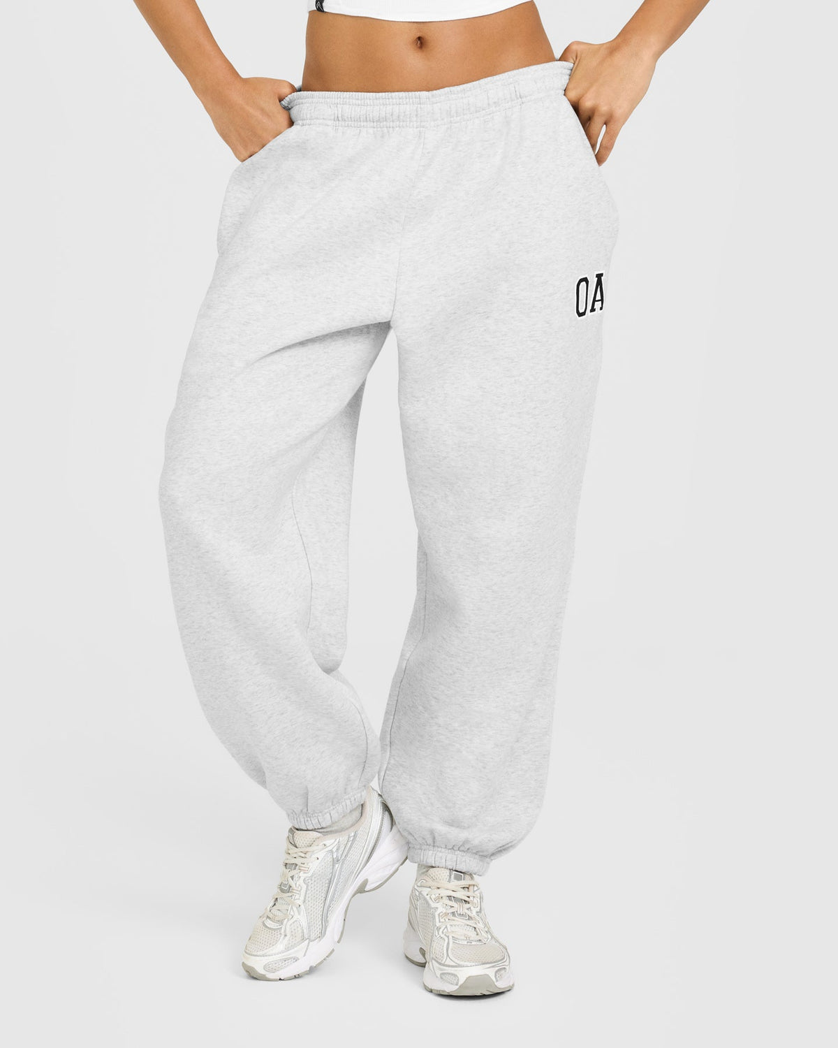 Oner Active Foundations Oversized Oner Girlfriend Sweatpants | Light Gray Marl