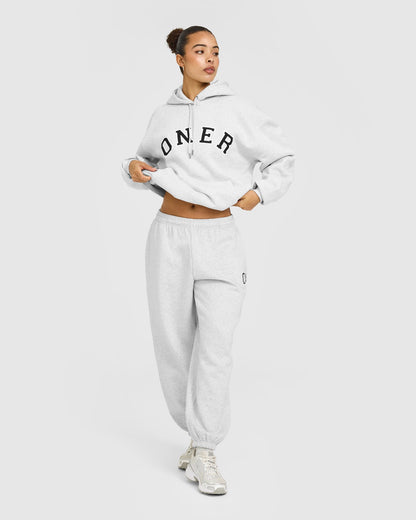 Oner Active Foundations Oversized Oner Girlfriend Sweatpants | Light Gray Marl