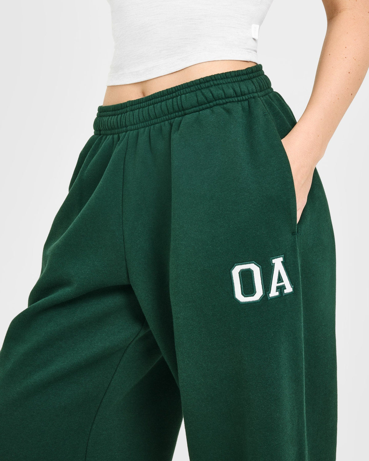 Oner Active Foundations Oversized Oner Girlfriend Straight Leg Sweatpants | Racing Green