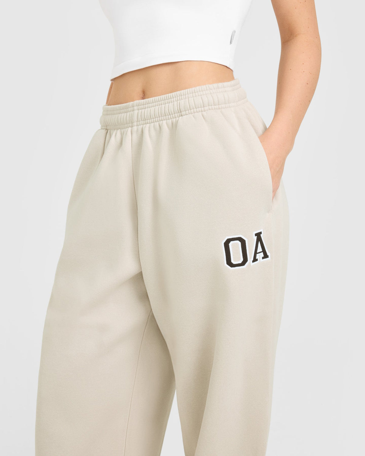Oner Active Foundations Oversized Oner Girlfriend Straight Leg Sweatpants | Sand