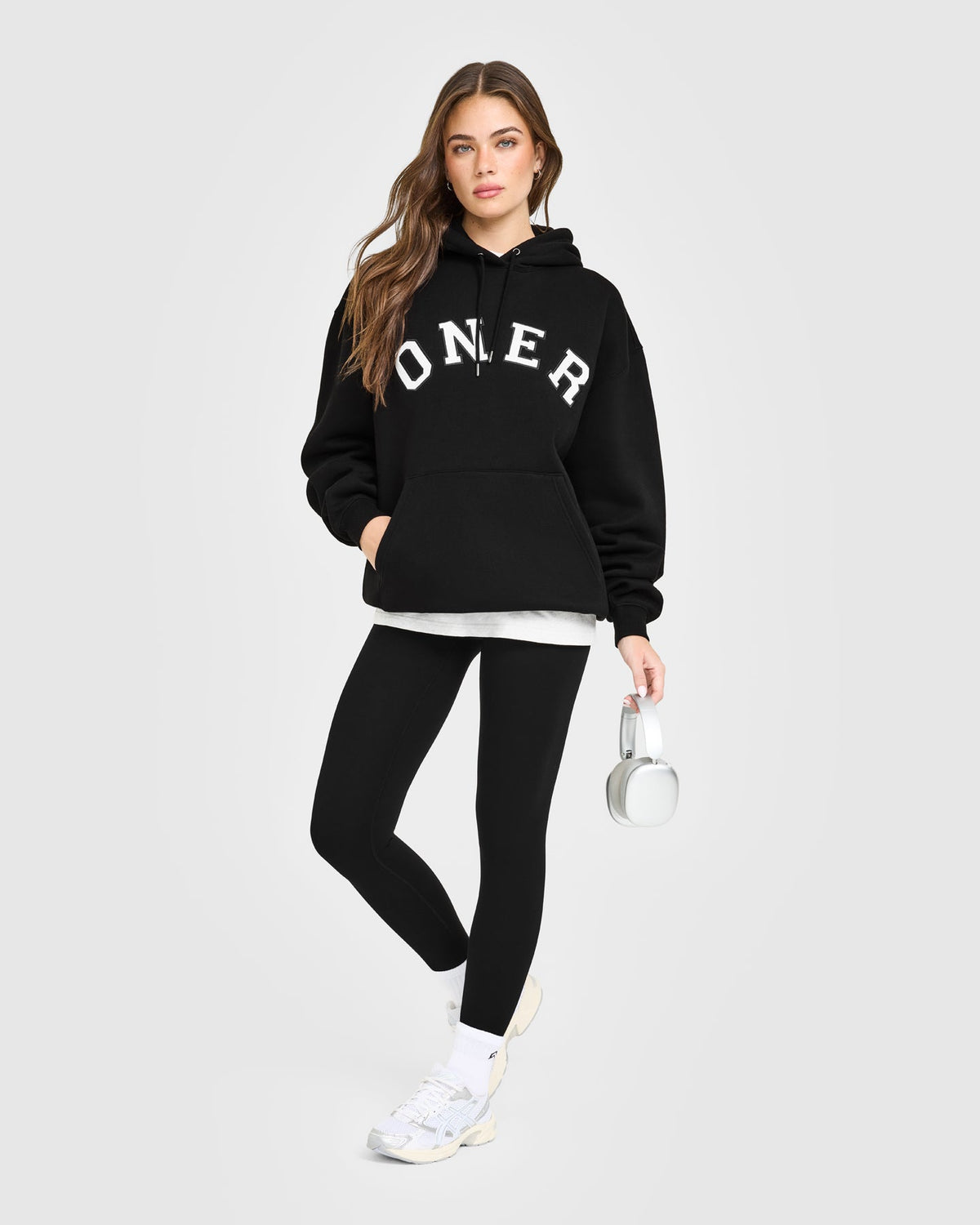 Oner Active Foundations Oversized Oner Girlfriend Hoodie | Black