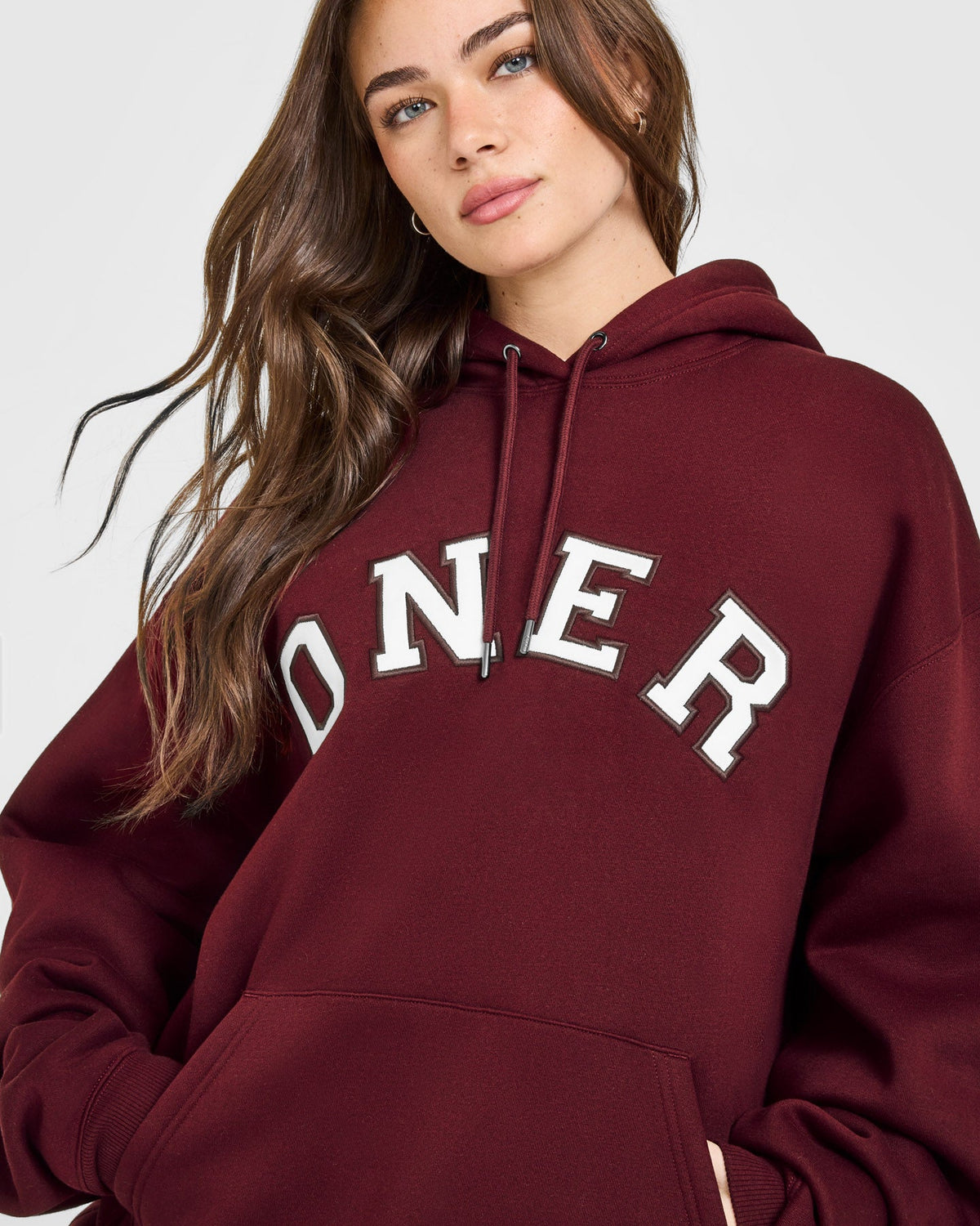 Oner Active Foundations Oversized Oner Girlfriend Hoodie | Rosewood