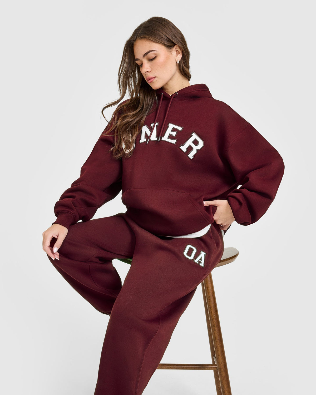 Oner Active Foundations Oversized Oner Girlfriend Hoodie | Rosewood