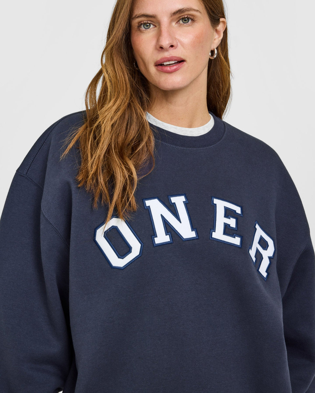 Oner Active Foundations Oversized Oner Girlfriend Sweatshirt | True Blue
