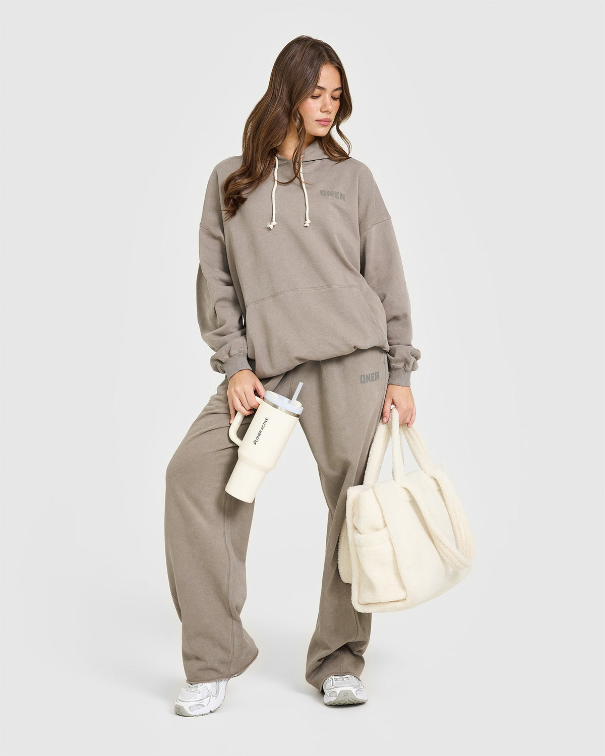 Oner Active Raw Lounge Oversized Hoodie | Washed Minky