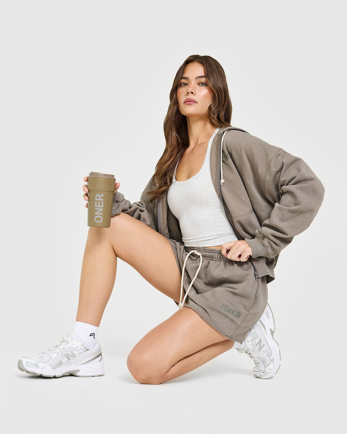 Oner Active Raw Lounge Oversized Shorts | Washed Minky