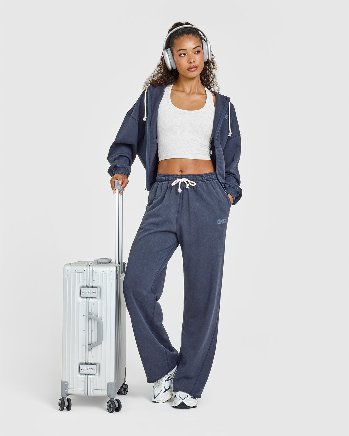 Oner Active Raw Lounge Wide Leg Sweatpants | Washed True Blue