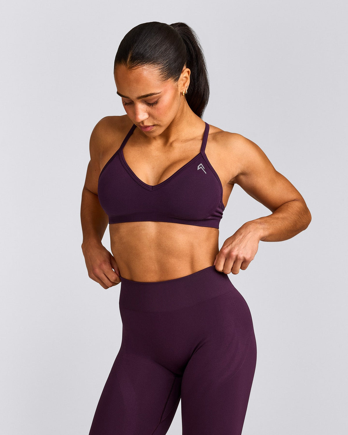 Oner Active EnhanceLift™ Seamless Strappy Sports Bra | Blackberry Purple