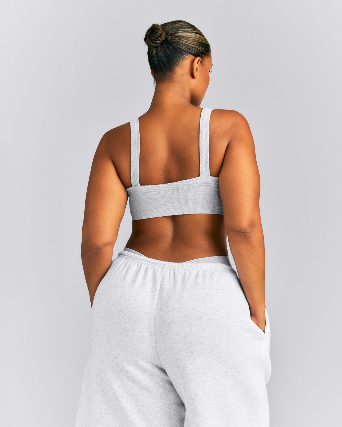 Oner Active Seamless Scoop Neck Bralette | Gray Marl