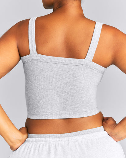 Oner Active Seamless Scoop Neck Tank Top | Gray Marl