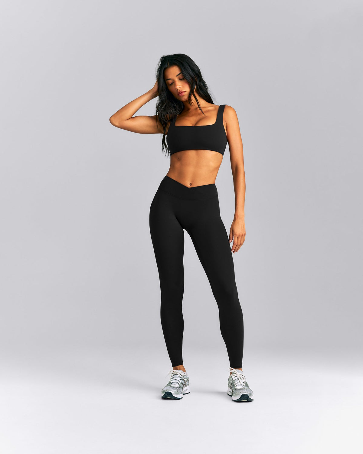 Oner Active SoftMotion™ Soft Square Neck Sports Bra | Black