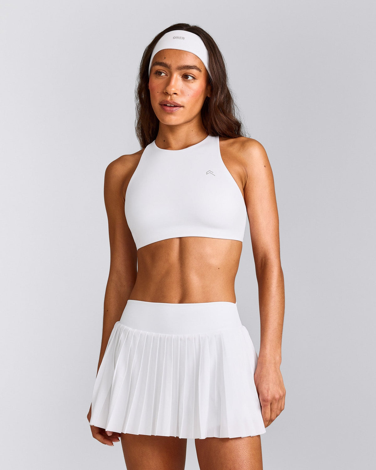 Oner Active EasyLift™ High Neck Sports Bra | White