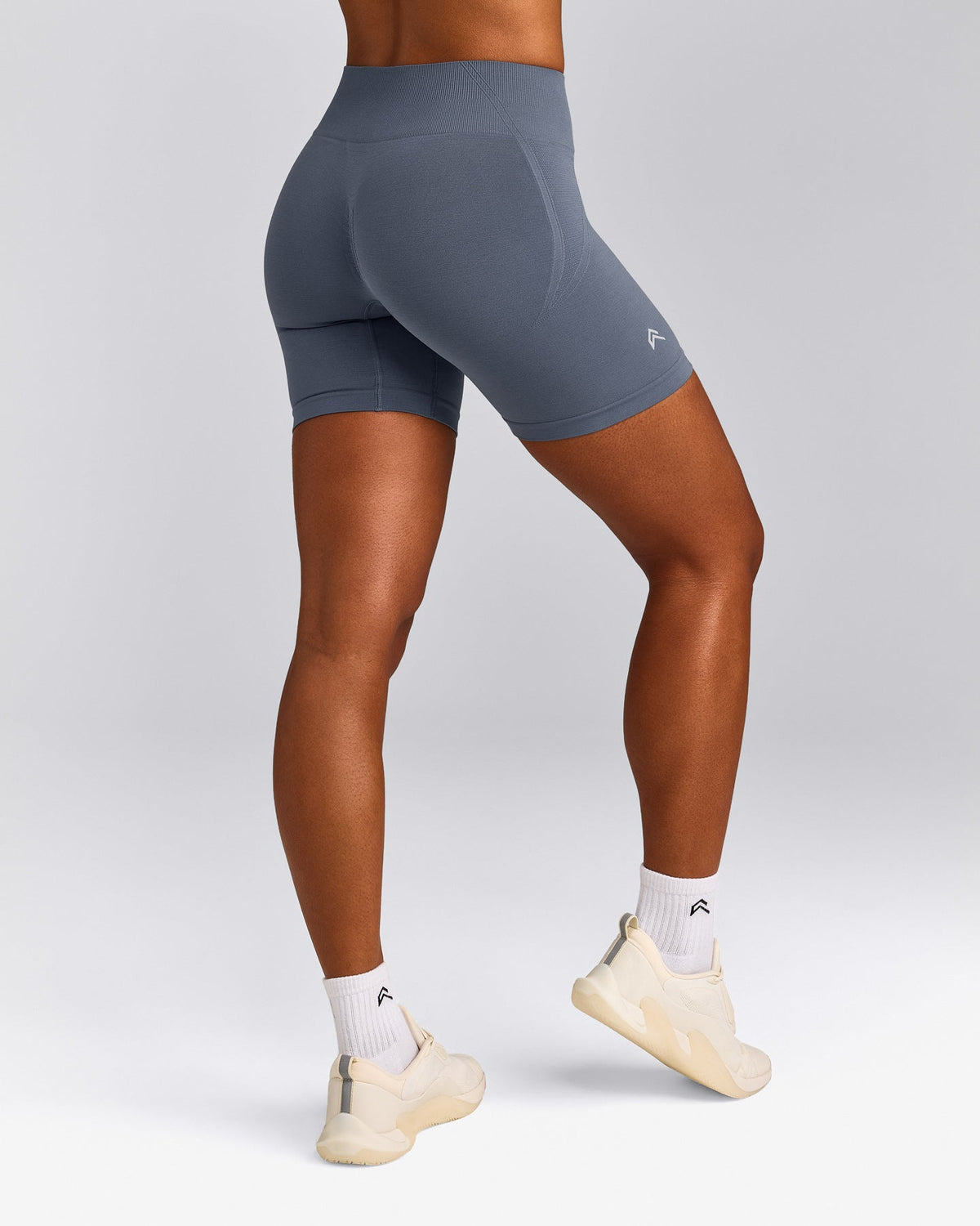 Oner Active EffortlessLift™ Seamless Mid Rise Shorts | Light Granite Blue