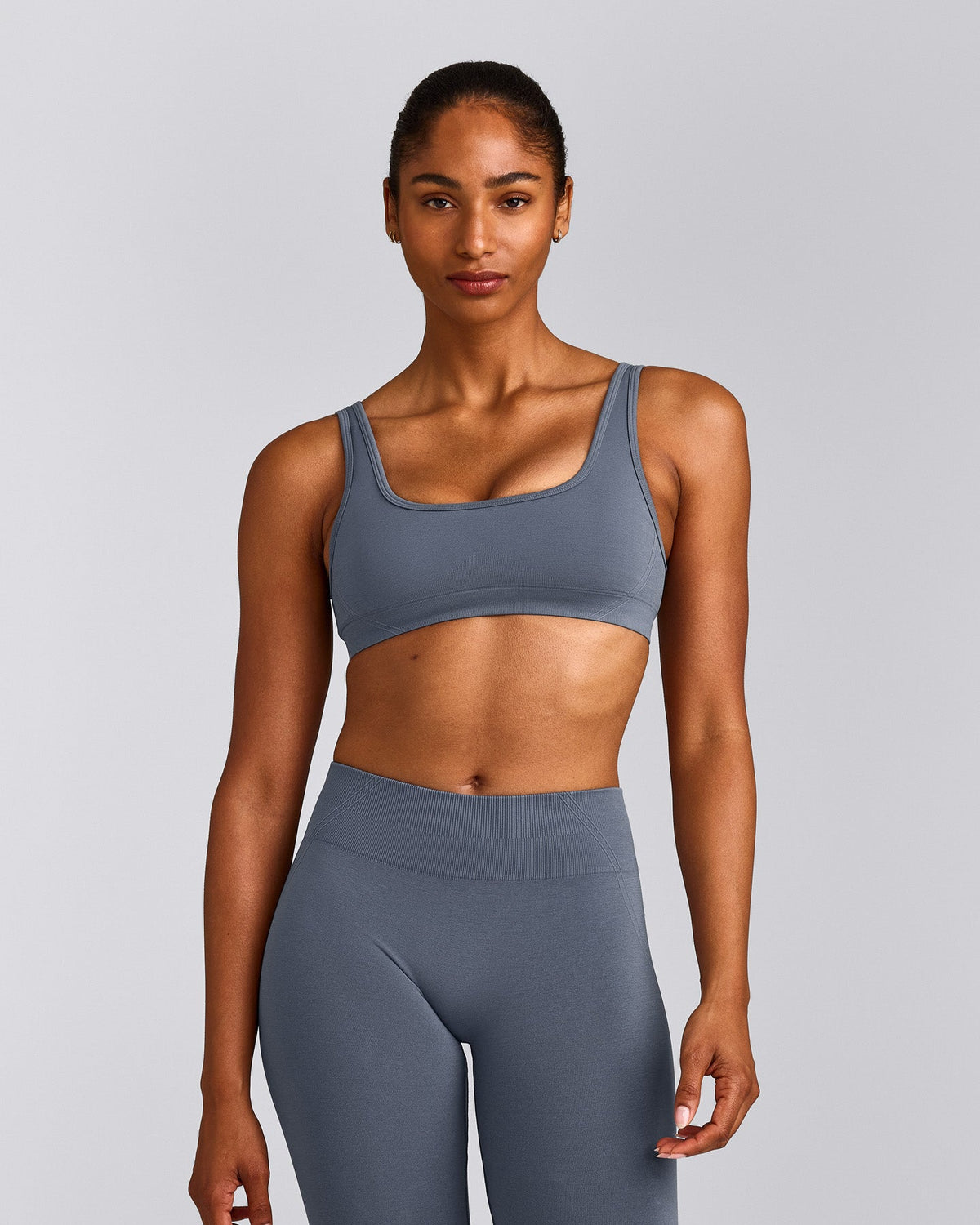 Oner Active EffortlessLift™ Square Neck Sports Bra | Light Granite Blue