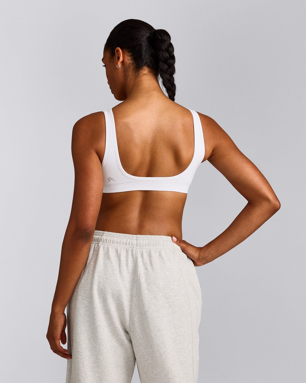 Oner Active EffortlessLift™ Square Neck Sports Bra | White