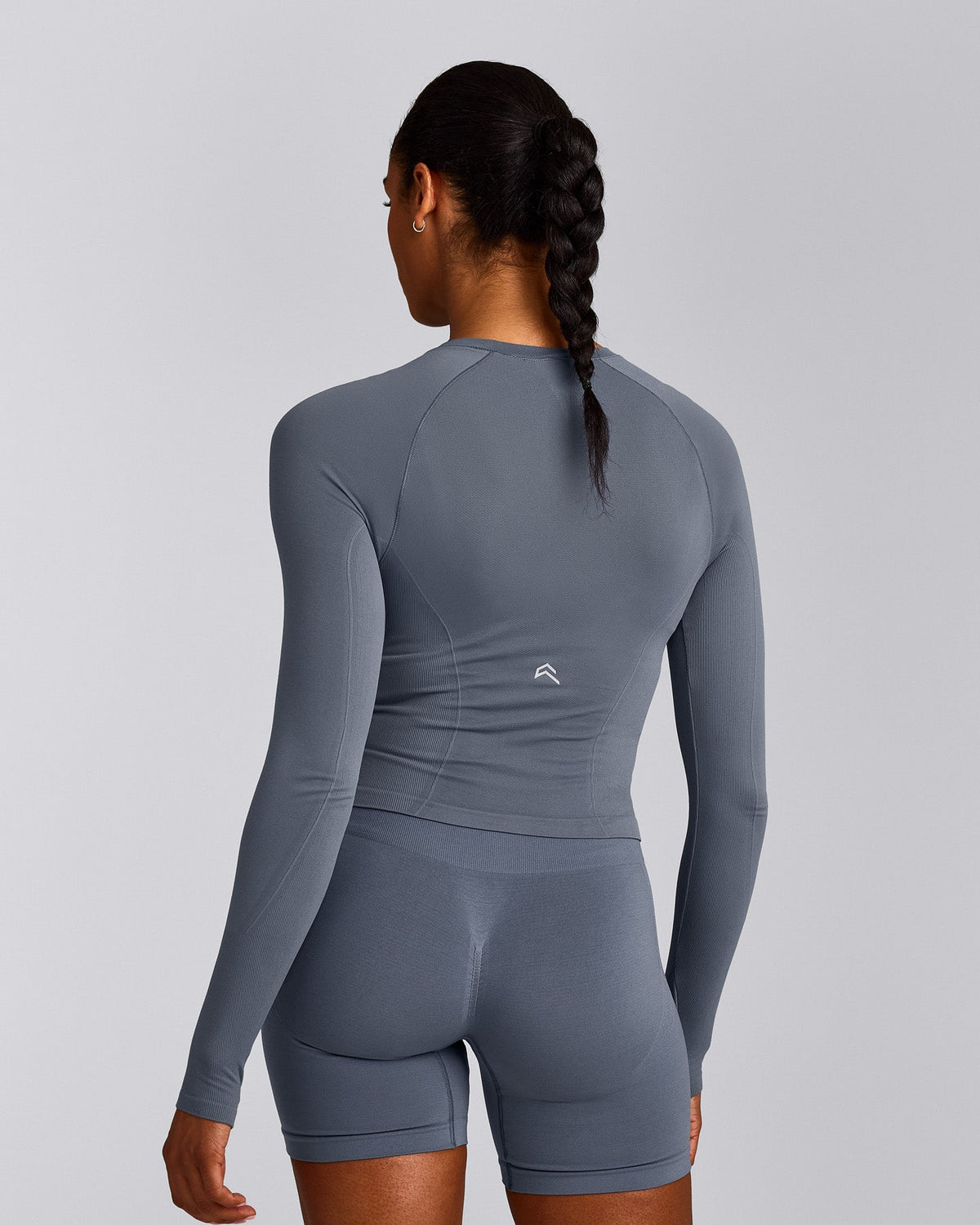 Oner Active Oner Seamless Fitted Long Sleeve Top | Dark Granite Blue