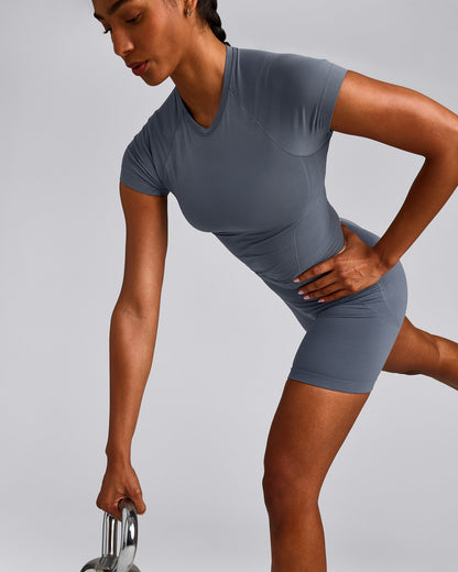 Oner Active Oner Seamless Fitted Top | Dark Granite Blue
