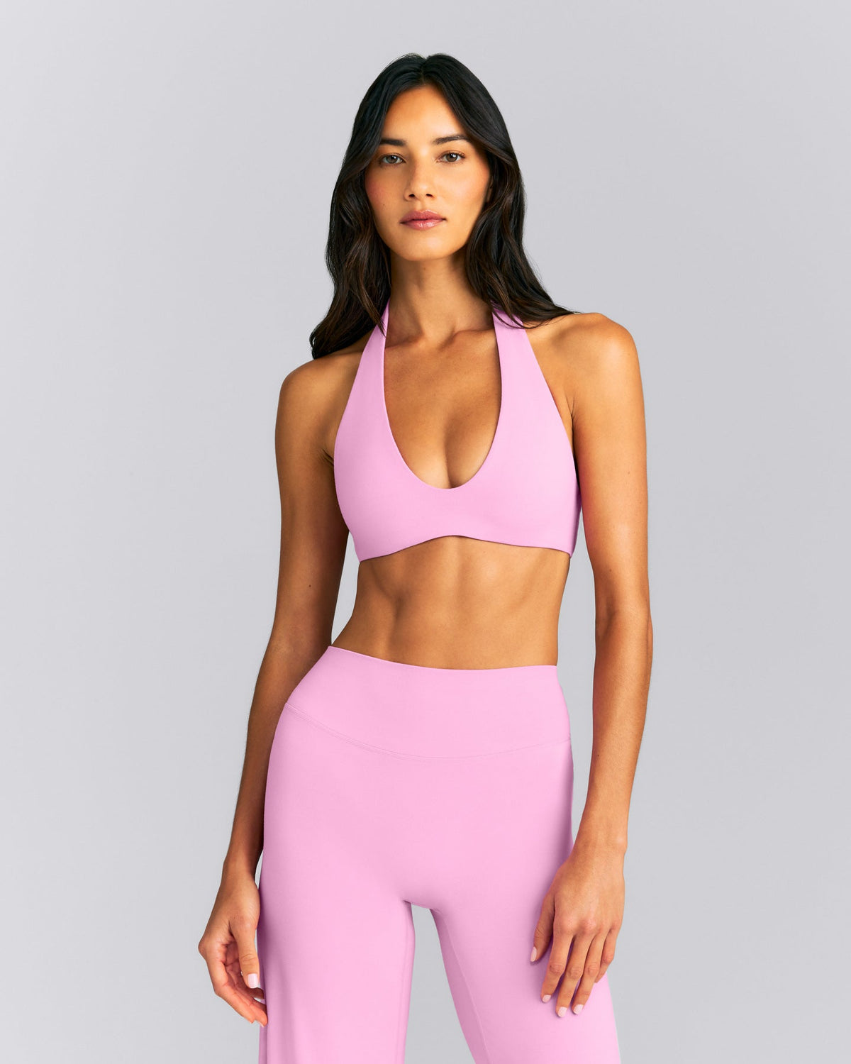 Oner Active SoftMotion™ Minimal Halter Neck Bralette | Rose Pink
