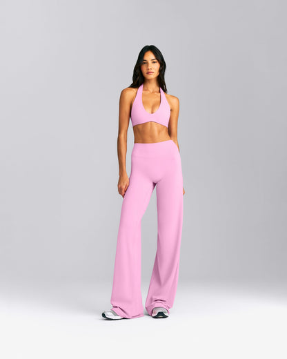 Oner Active SoftMotion™ Minimal Halter Neck Bralette | Rose Pink
