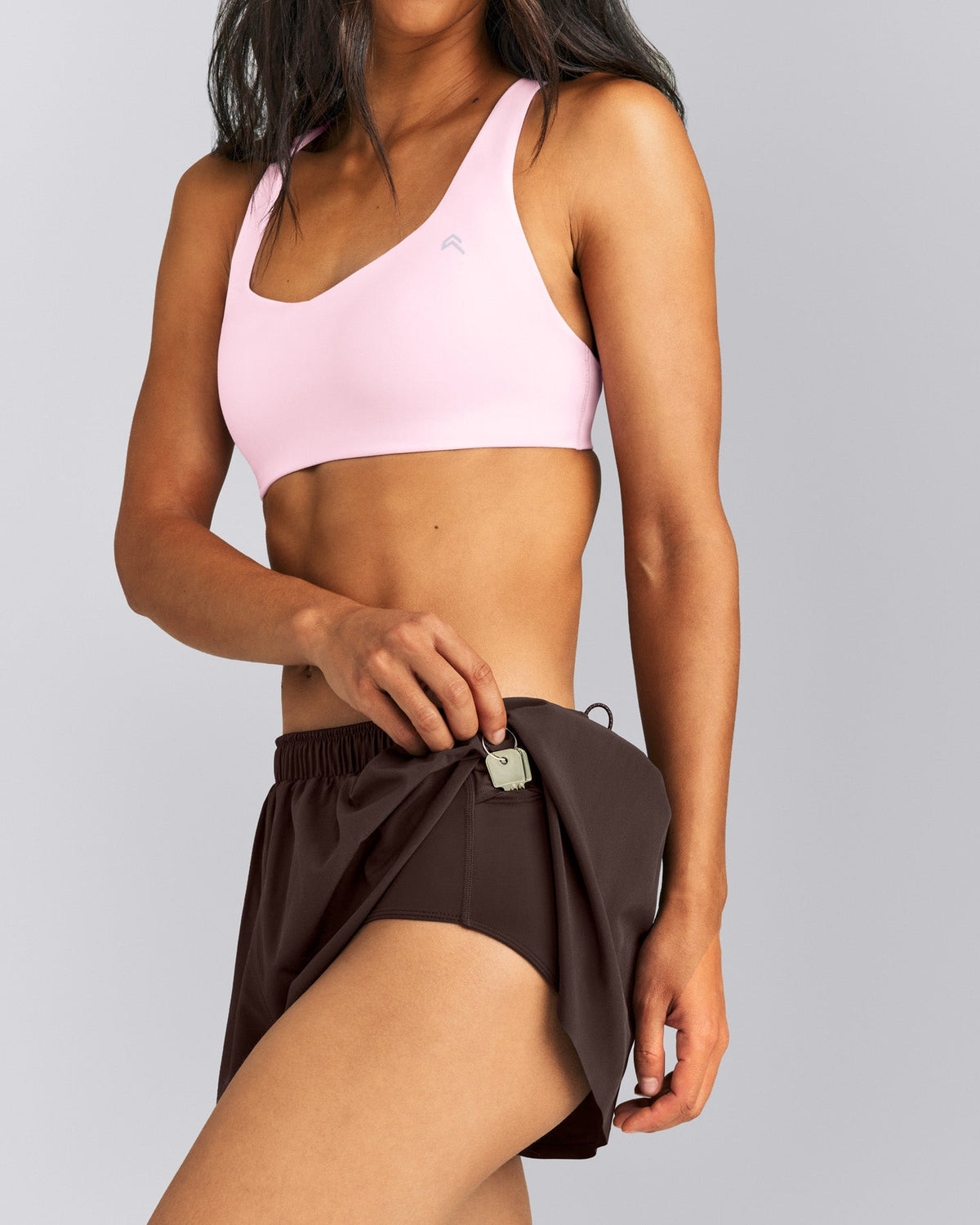 Oner Active AirMove™ Lined Pocket Shorts 2" | 70% Cocoa