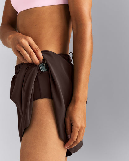 Oner Active AirMove™ Lined Pocket Shorts 4" | 70% Cocoa