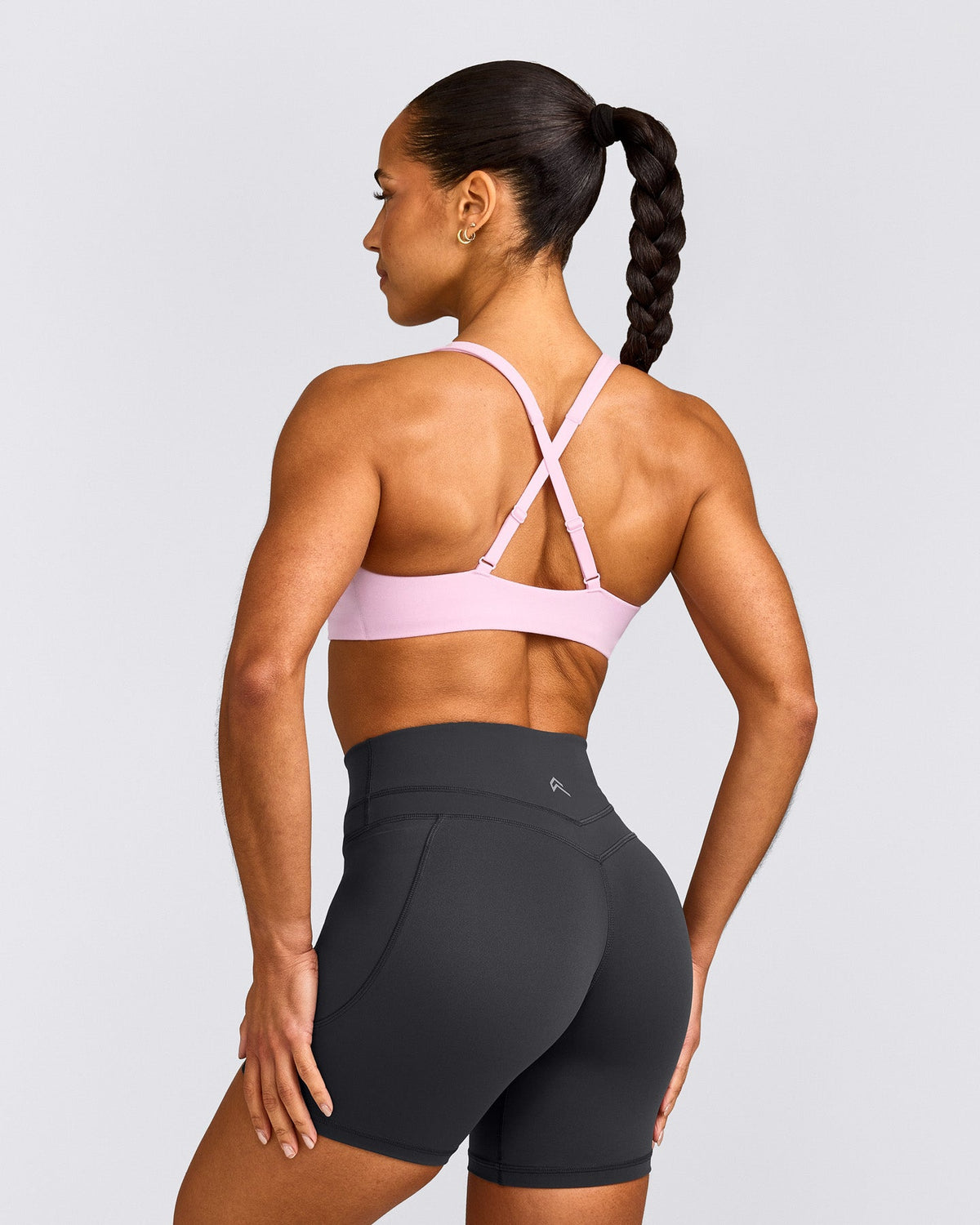 Oner Active EasyLift™ Cross Back Sports Bra | Chalk Pink