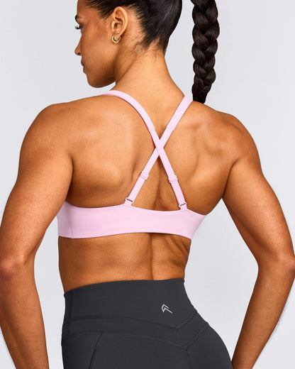 Oner Active EasyLift™ Cross Back Sports Bra | Chalk Pink