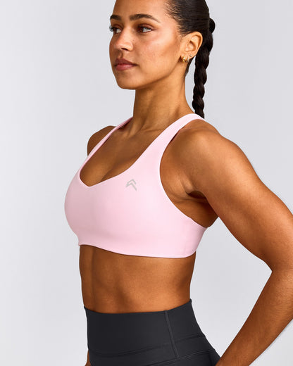 Oner Active EasyLift™ Cross Back Sports Bra | Chalk Pink