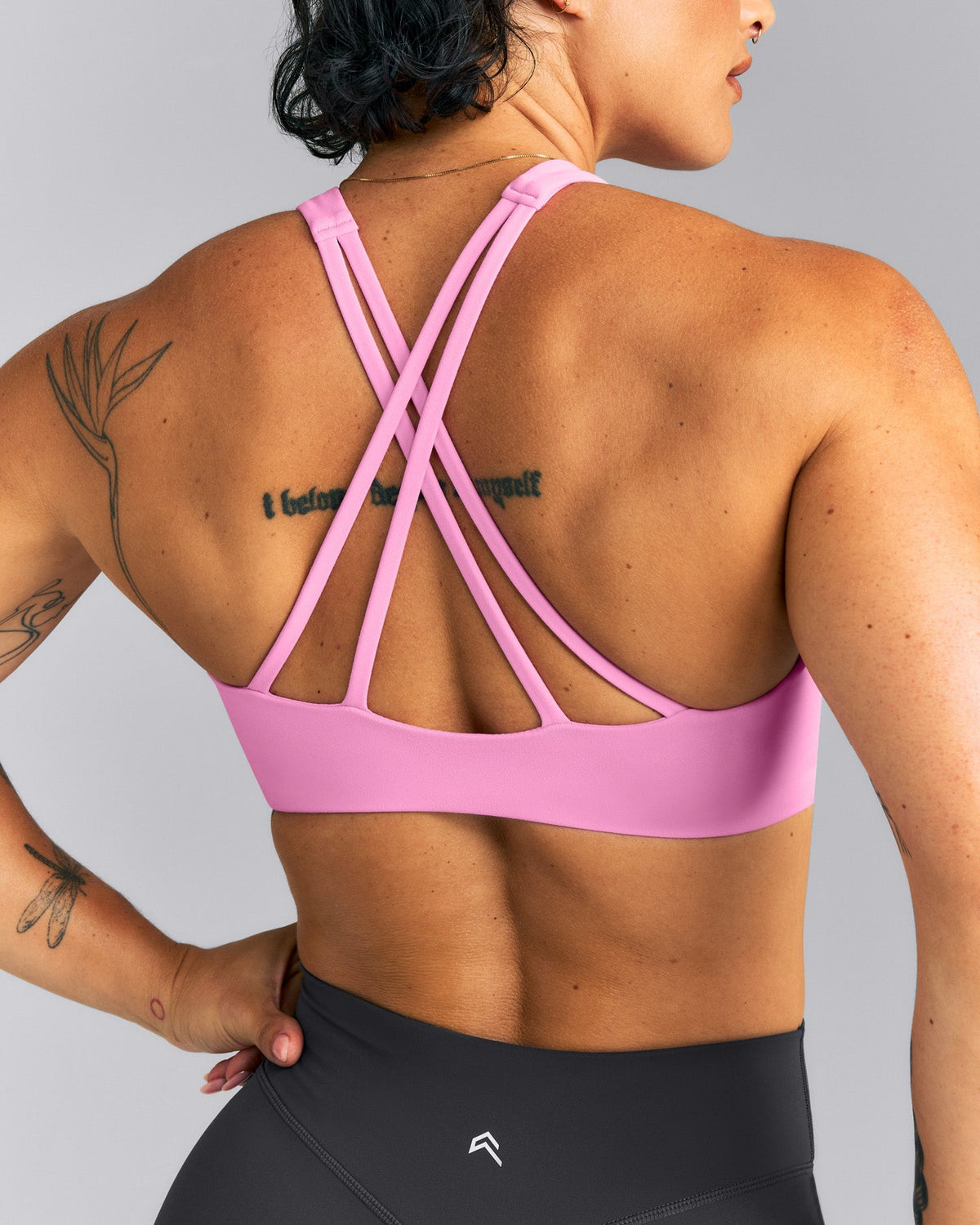 Oner Active EasyLift™ High Neck Sports Bra | Power Pink
