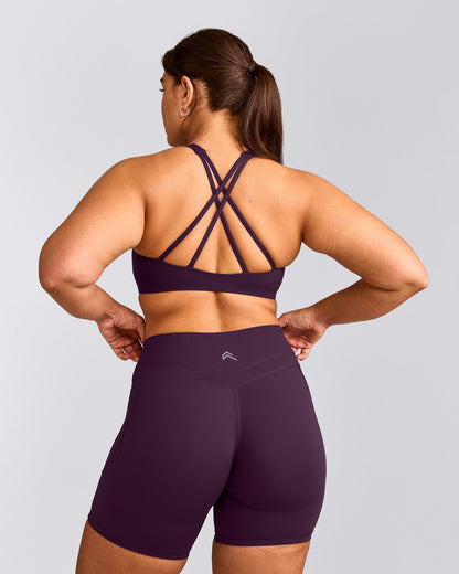 Oner Active EasyLift™ High Neck Sports Bra | Blackberry Purple