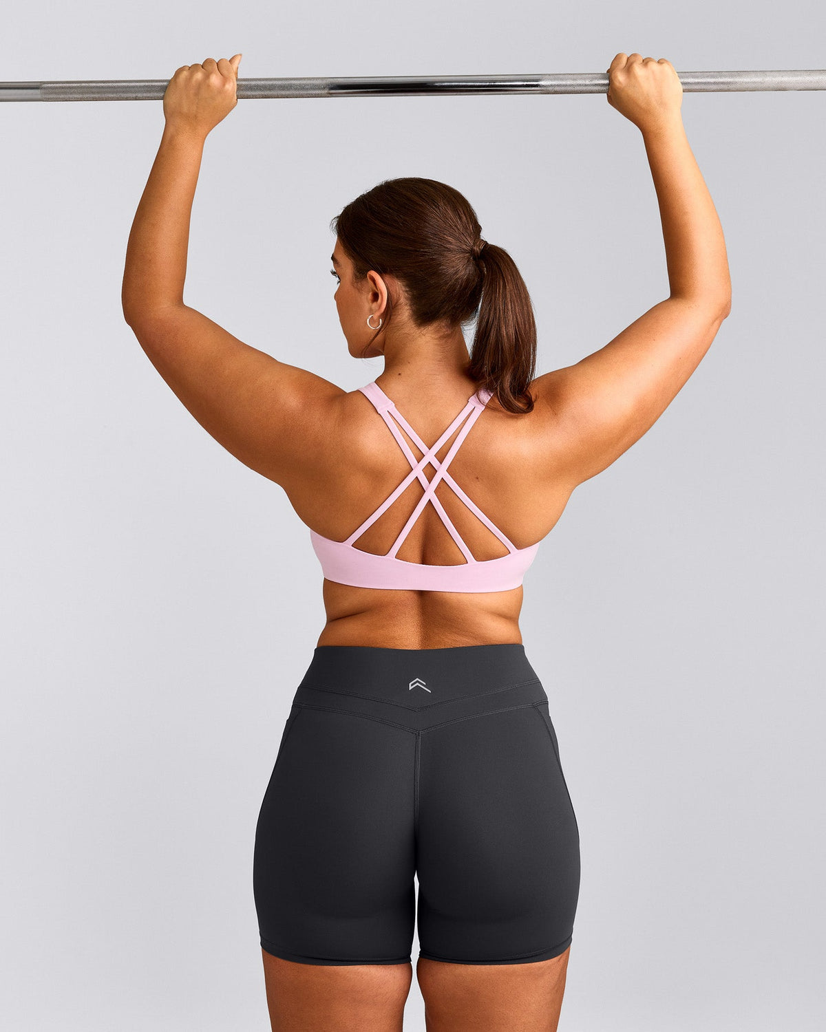 Oner Active EasyLift™ High Neck Sports Bra | Chalk Pink