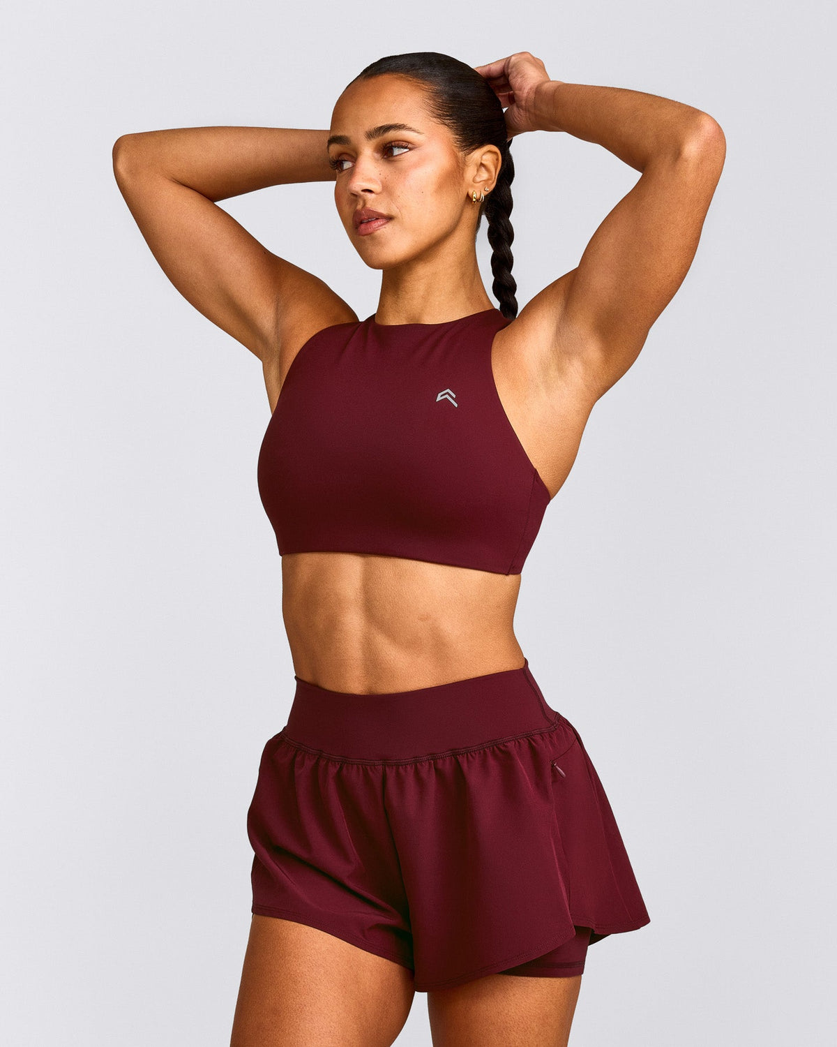 Oner Active EasyLift™ High Neck Sports Bra | Rosewood